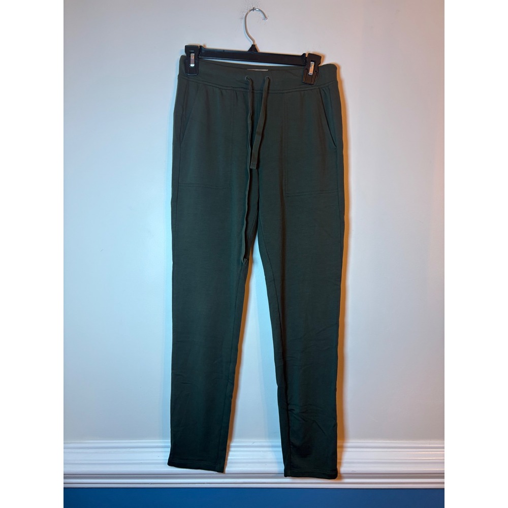 Lou & Grey Sweatpants Women XS Signaturesoft Green Drawstring Pockets Joggers